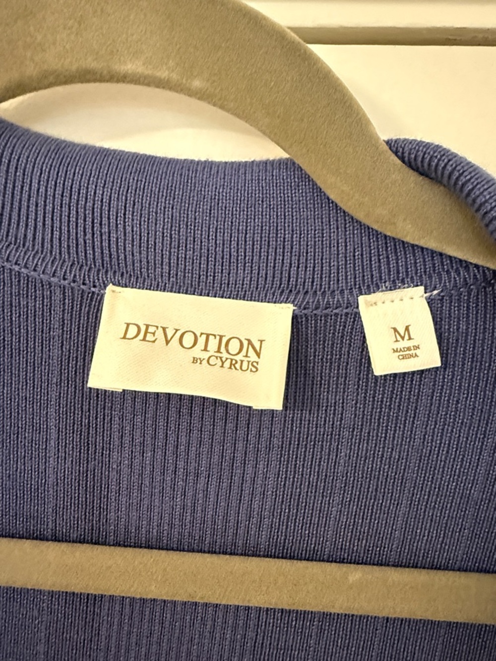 Cyrus Ribbed Button-Front Maxi Dress - Blue - Picture 2 of 4